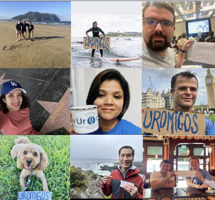 We have 2 winners for the last Uromigos golden ticket. @ReneeSaliby (surfing) & @EbrahimiHedyeh (Hollywood) winning. Excellence from @PGrivasMDPhD + friends(beach), @montypal in the pub @shilpaonc (& puppy) @DrDanielHeng (forest) @zapatalaguadomd listening to @drenriquegrande
