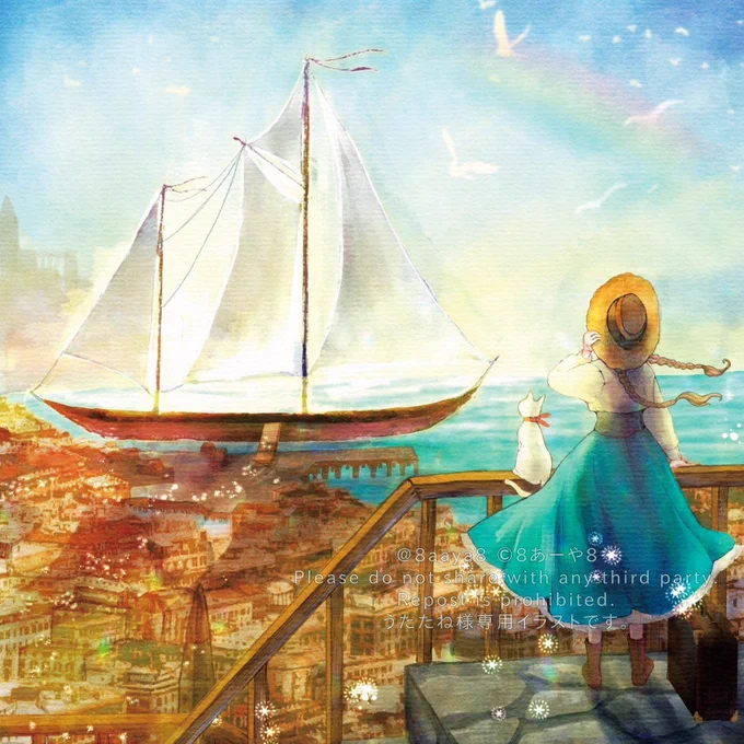 【お仕事報告】  うたたね様のミニアルバム"ln sail !"のジャケットイラストを描かせていただきました!  10/29(日)に開催される音系・メディアミックス即売会【M3】に参加されるそうですので!是非お手に取って頂けましたら幸いです  #illustlation #イラスト依頼