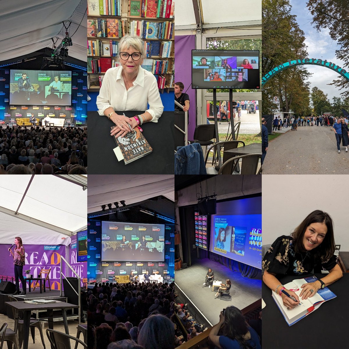 I had a brilliant day at #cheltlitfest yesterday

🐕 Kate Atkinson talking to @richardosman 

📚 Penny Parker, Jamie Hale, @penny_author and @clairerwade discuss disability and inclusion

🌍 Incomprehension Workshop

👑 David Mitchell #Unruly 

📘 Victoria Hislop #TheFigurine