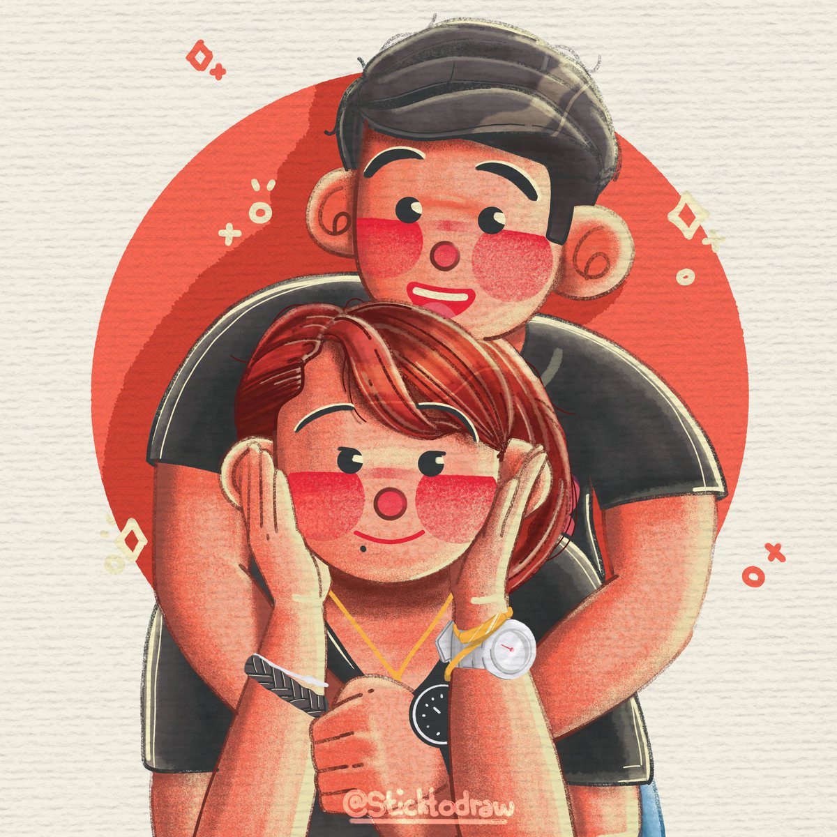 sticktodraw's tweet photo. Rae and Peter (Commission art)
Still looking for artmoots 🌸
.
.
#sticktodraw #digitalart #digitalillustration #art #illustration #couple #cartoonstyle #artmoots #ArtistOnTwitter https://t.co/3cZLZbRAzY