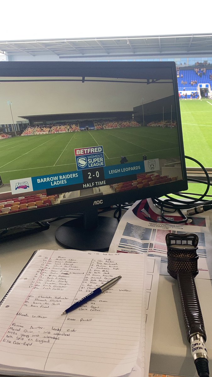 40 minutes played in the Betfred Women’s Super League 2 final, still all to play for! 

Join us for the second half on #OurLeague!