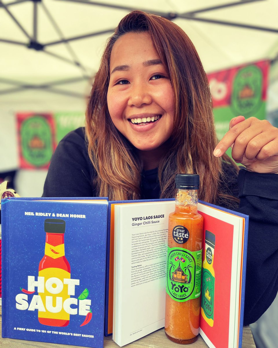 yoyolaossauce's tweet photo. It’s here! The Fire Eaters Guide &amp; #yoyolaossauce Made in Halifax, UK with ❤️ from Laos 🇱🇦 

#fireeatersguide #hotsaucelovers #laos #laosfood https://t.co/Xo7zqgpDo2