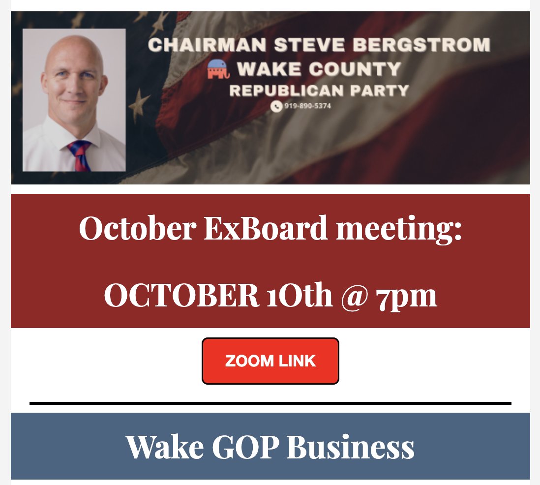 ForwardCarolina's tweet photo. Sounds like the @wakegop is in complete disarray.

They're broke. About to be evicted from their office. May bunk up with Cardinal GPS, a Republican consultancy (VERY dubiously legal). Not enough money in the coffers to fundraise.
https://t.co/jE90noJErL #ncpol https://t.co/IAid3JCU1q