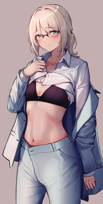ドルフロのAN-9494のお腹...#ドールズフロントライン#イラスト練習 