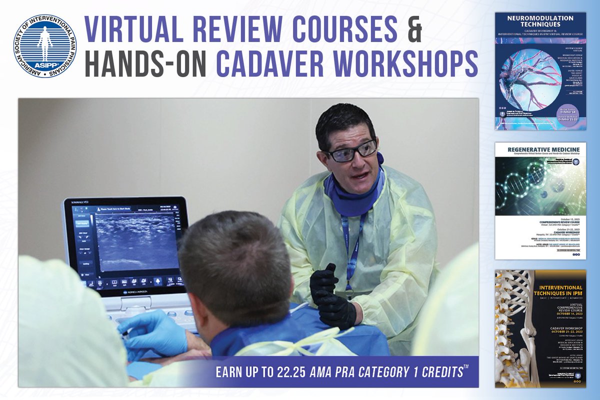 DrManchikanti's tweet photo. ASIPP's Virtual Review Courses begin next weekend—don't forget to register!

🔗 More information: https://t.co/MKcanv2Aur

#IPM #InterventionalPainManagement #RegenerativeMedicine #Neuromodulation https://t.co/BxkCGahiga