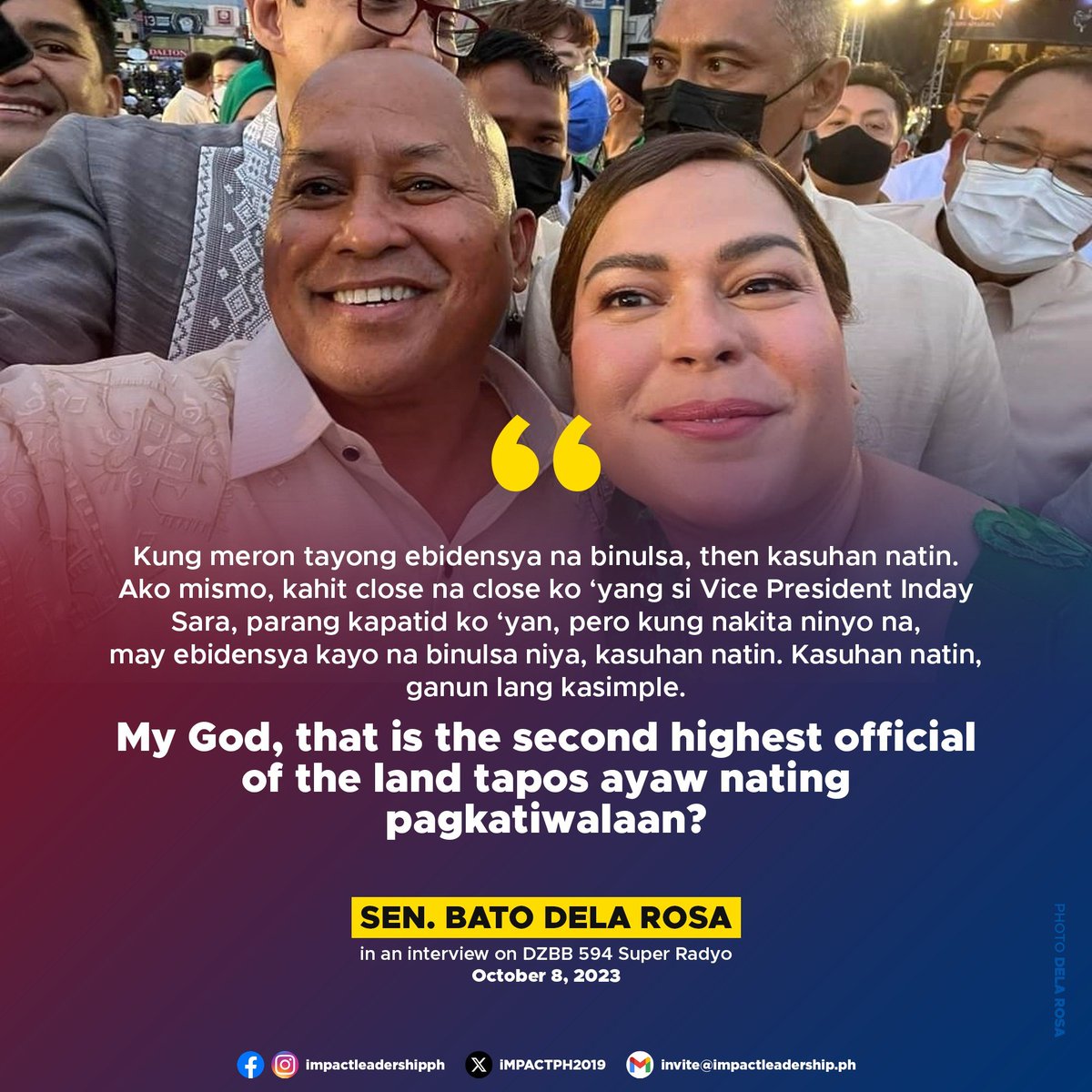 RommelFLopez's tweet photo. Anong logic yan Sen. Bato?!?!?! https://t.co/E9hdE9Heot