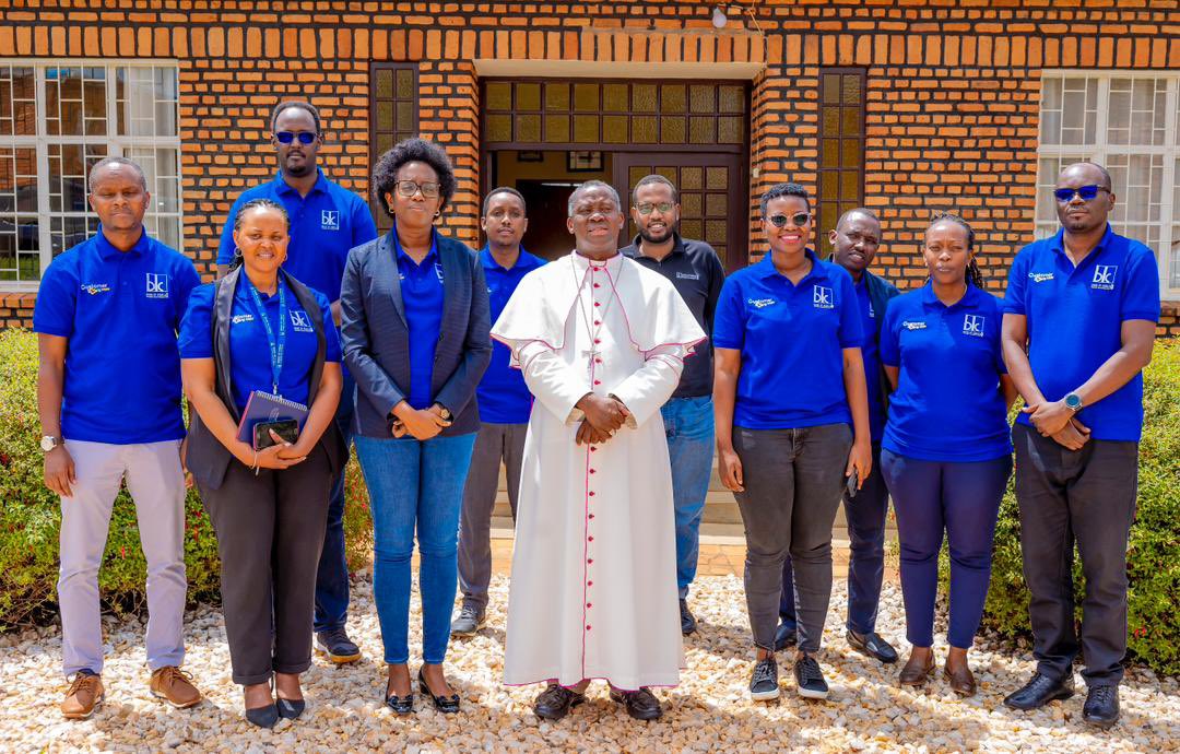 BankofKigali's tweet photo. #CustomerLoveWeek is about appreciation and recognition towards our dedicated customers. During the Gicumbi outreach, our CEO @dkarusisi made a stop to visit the Diocรจse Catholique de Byumba, expressing sincere gratitude on behalf of Bank of Kigali and recognizing our partnership with this institution. #BKCares