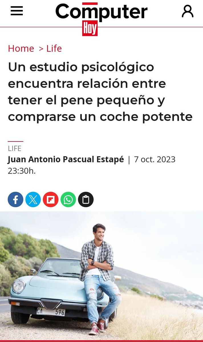 A ver, a veeerr.. Síii, mi #coche tiene casi 200cv, pero no os crezcáis con la #Noticia ...
<a href="/Carlos_russo_/">Carlos russo</a> .. ¿ cuantos #cv tenía tu #super coche? 🤔🤔🤔⤵️⤵️🥒🥒
computerhoy.com/life/estudio-r…