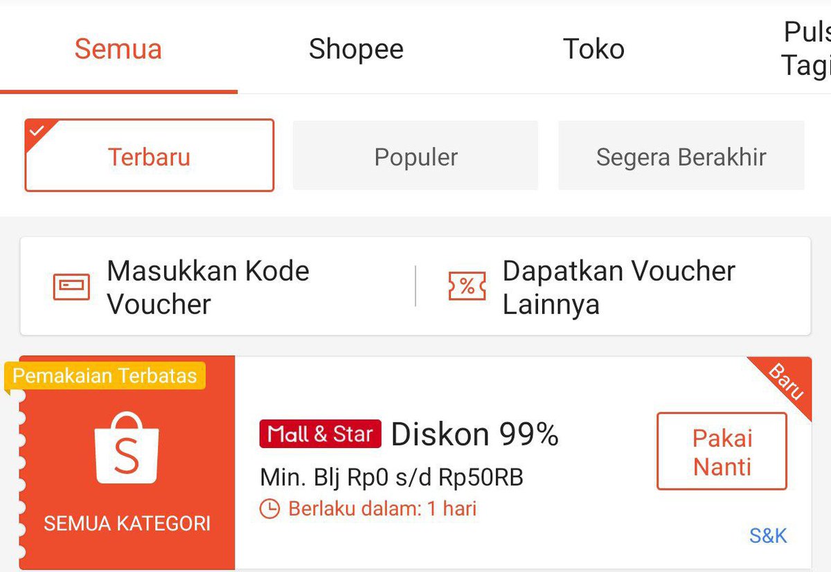 FannyEpi1's tweet photo. BURUAN DI KLAIM !!
DISKON 99% S/d 50.000
Berlaku tgl 10.10

Link Voucher: https://t.co/ZDOAaxKS6z https://t.co/H5OL8ov2nZ