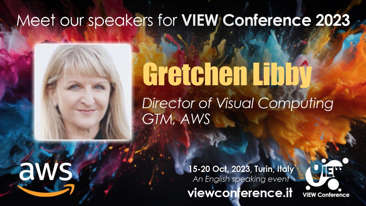 ViewConference's tweet image. Want to unify global talent and workflows? Learn how #VFX studios harness cloud @viewconference2023! Gretchen Libby of @awscloud will unveil the power of distributed teams.
Oct 17, 10:15-11:15, Turin 🇮🇹
Join us
viewconference.it/pages/registra…
#viewconference #visualcomputing #vr #ar #aws