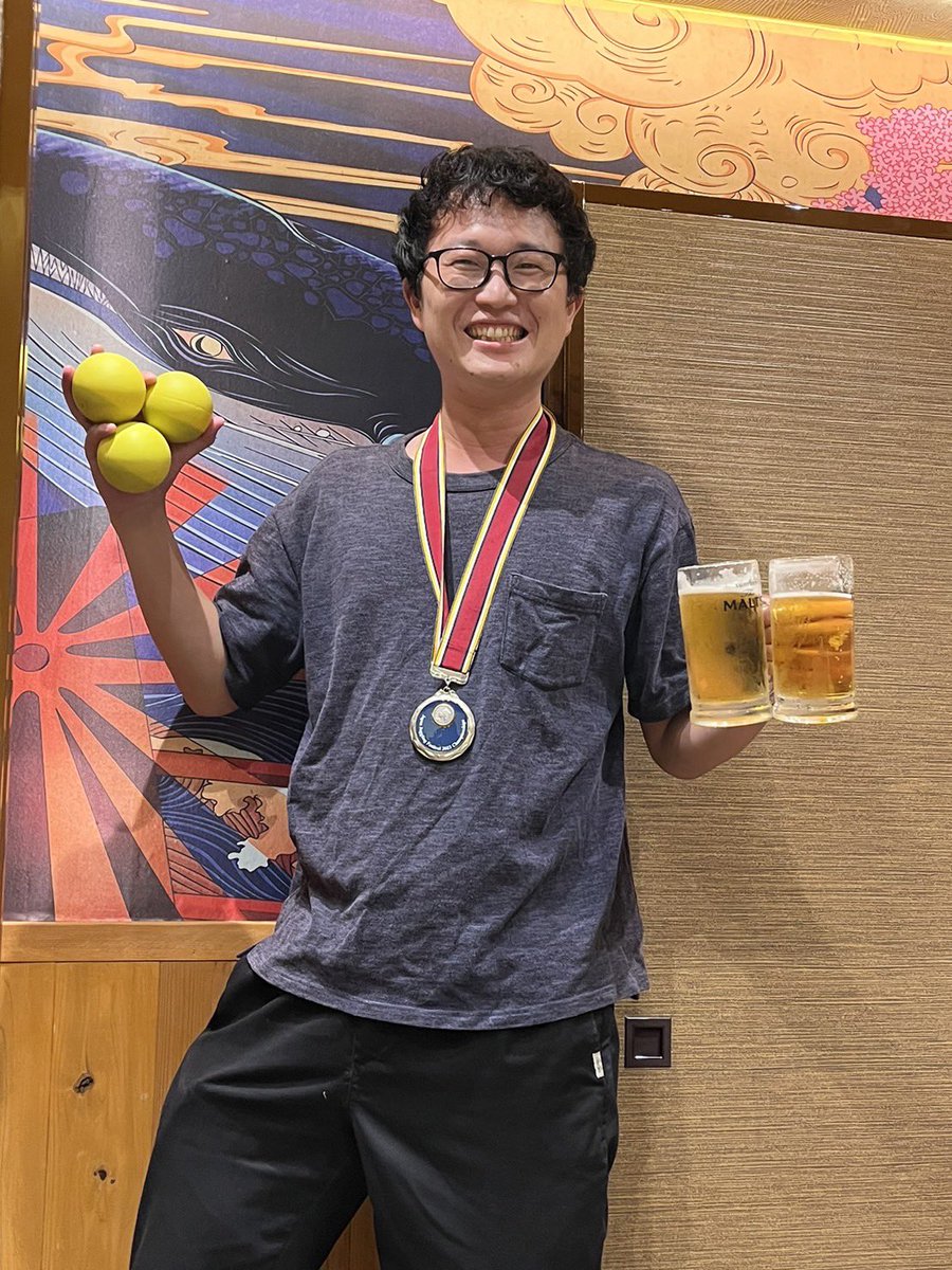 JJFチャンピオンシップ男子個人部門で2位入賞しました！
甘美な酒とはこのことよ！！！