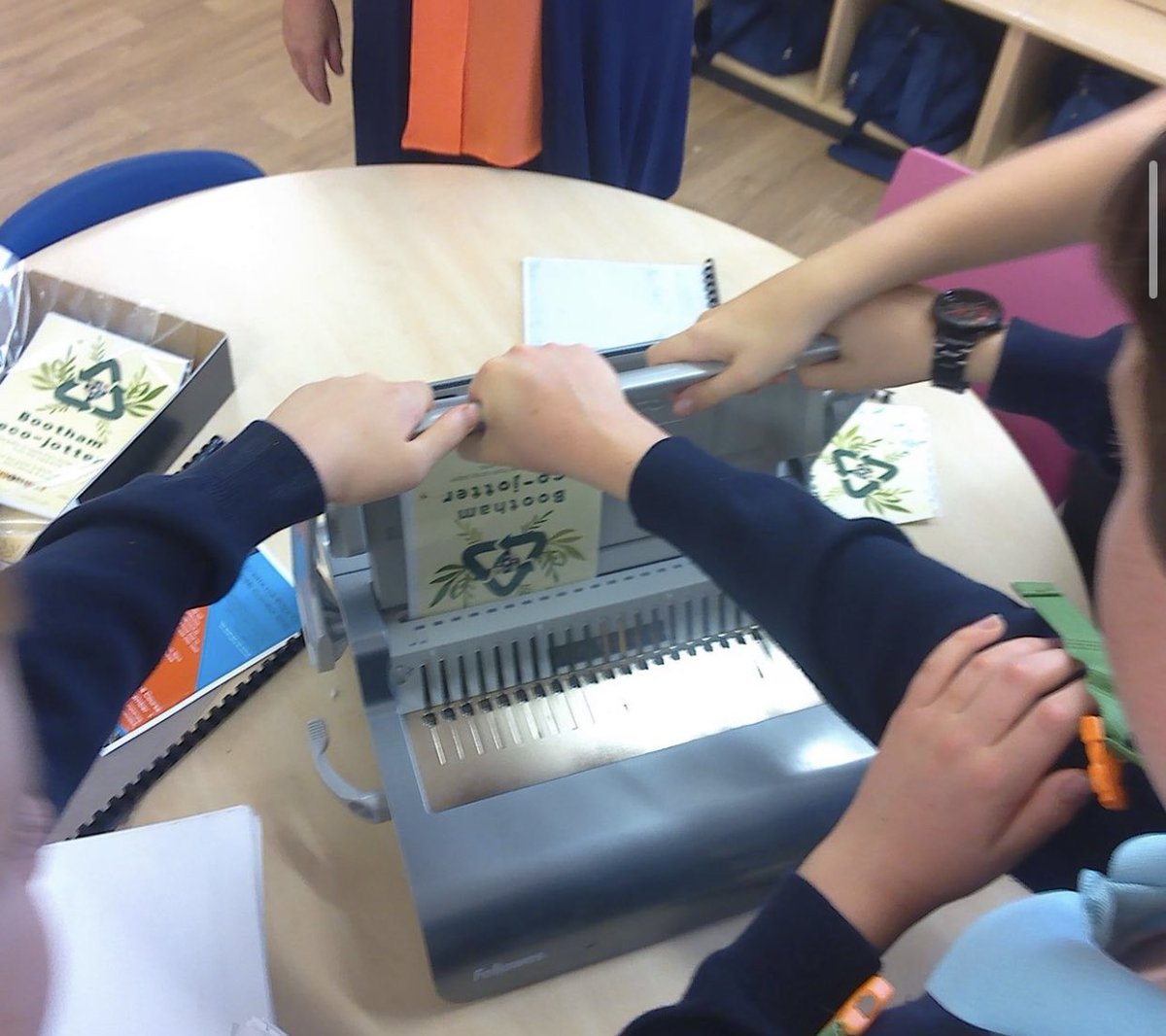 Over the summer months we carefully planted new perennial plants and flowers to attract pollinators and other wildlife. Schoolrooms students have been helping increase our Eco-jotter stock using GDPR compliant recycled paper. #InternationalBoardingDay #EcoFriendly #BoothamSchool