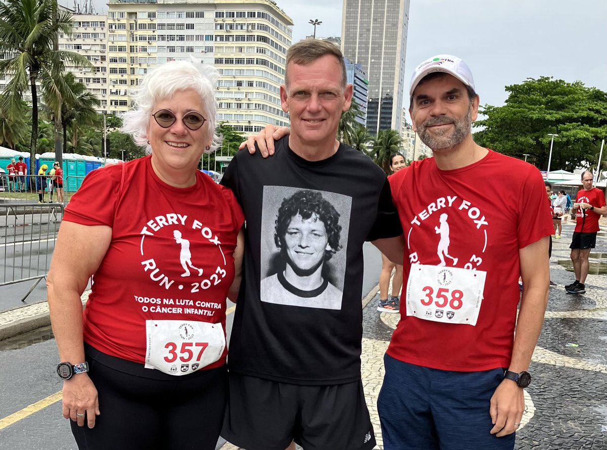 A real honour to meet Darrell Fox from ⁦<a href="/TerryFoxCanada/">Terry Fox Foundation</a>⁩ in Rio this morning for the 2023 Terry Fox Run organized by Maple Bear Schools. Let’s beat child cancer…once and for all. #Imnotaquitter