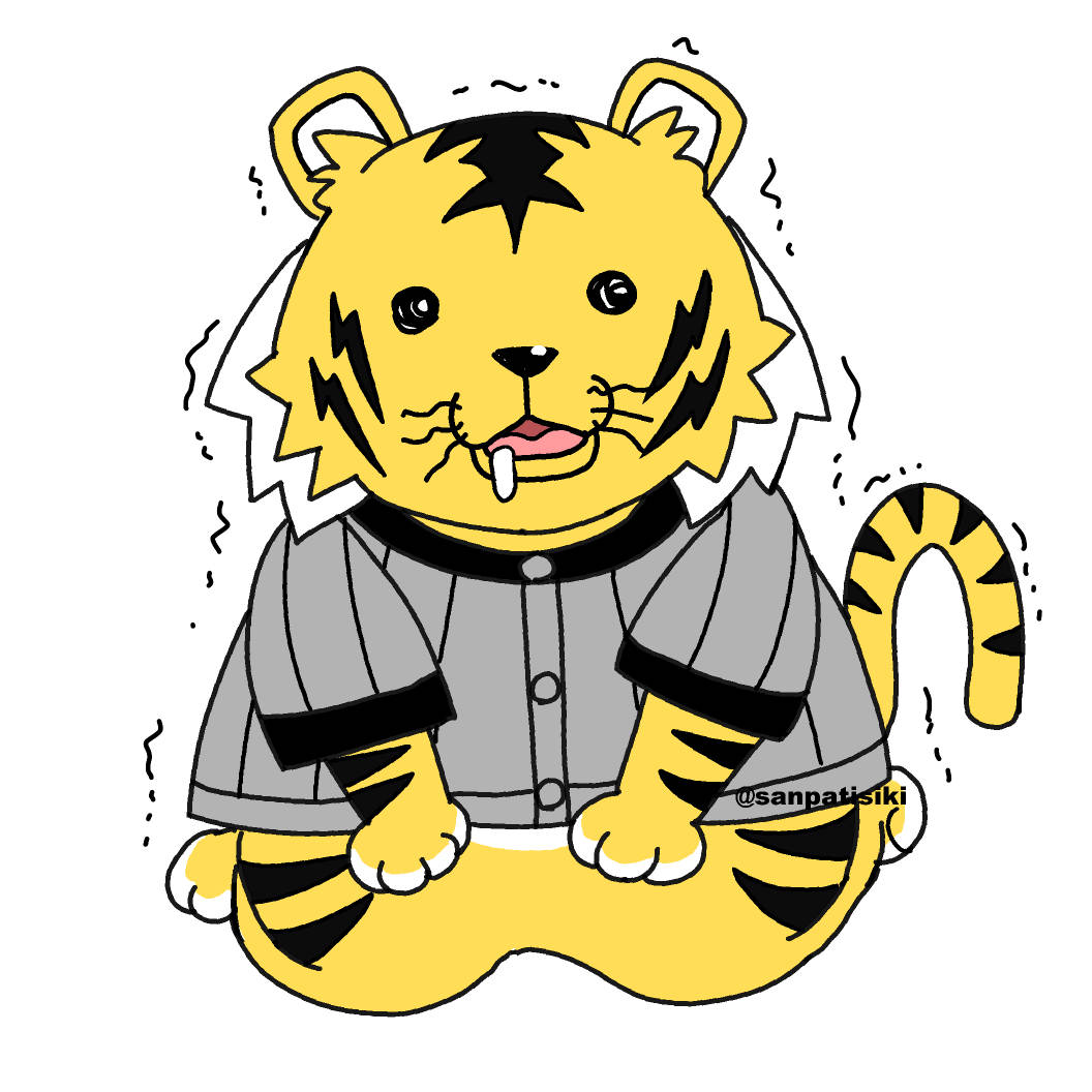 「虎の方はトランザムくんです 阪神の応援のときたまにでます」|38式(さんぱちしき)のイラスト