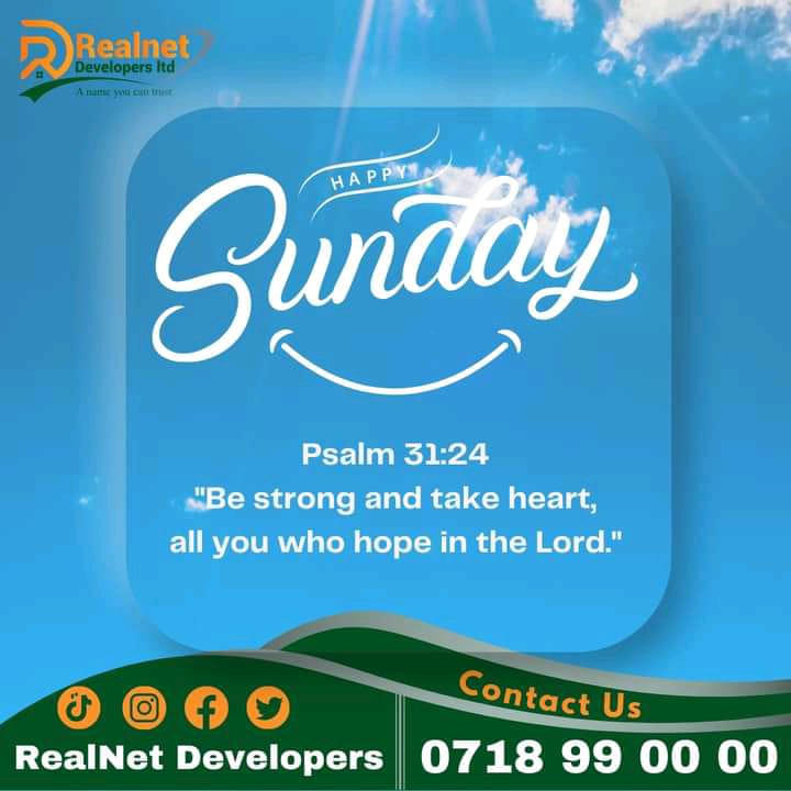 Sundays are for dreaming, planning, and envisioning your future. 

Let's build it together! Blessed Sunday. 

#RealnetDevelopers Blessed Sunday