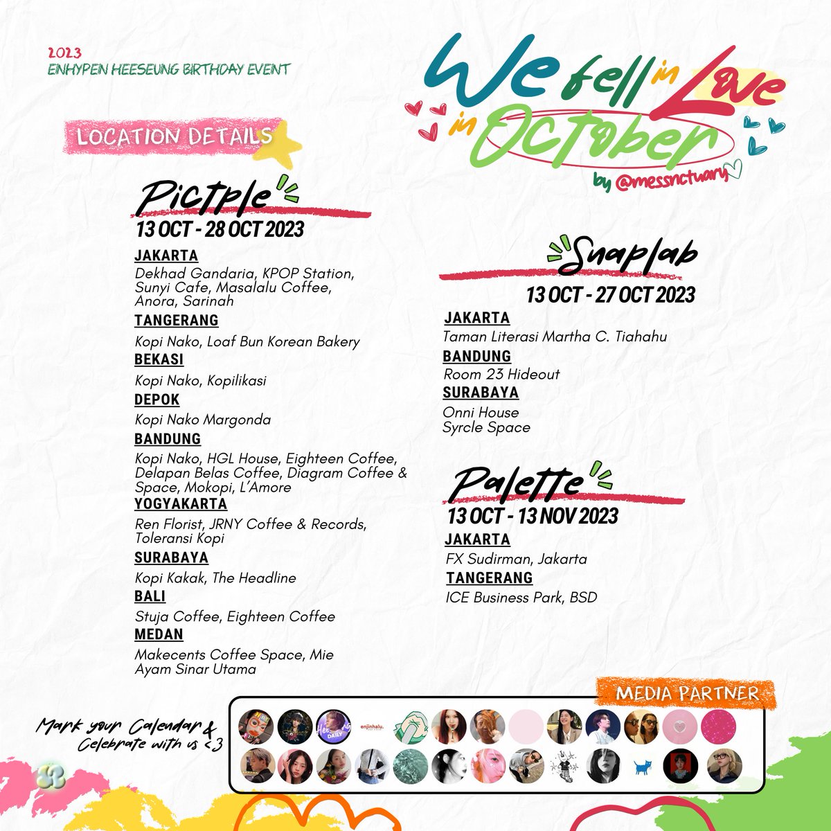 ⋆⭒˚｡⋆ We Fell in Love in October ⋆⭒˚｡⋆

#ENHYPEN_HEESEUNG’s Bday PhotoBooth Event by <a href="/messnctuary/">mel ❥</a> ♡

🗓️ 13 Oct - 13 Nov
📍details loc on pic 

Let’s keep our memories in photograph! Show your love by tagging me and use #WeFallinLovewithHeeseung if you use this frame ✮