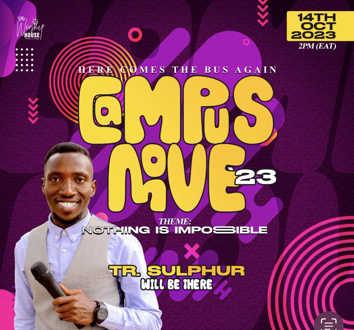 TrSulphurComedy's tweet image. Church laughs ewedde! Now let’s all go to Nansana!! 
This Saturday. 2Pm
#NothingIsImpossible