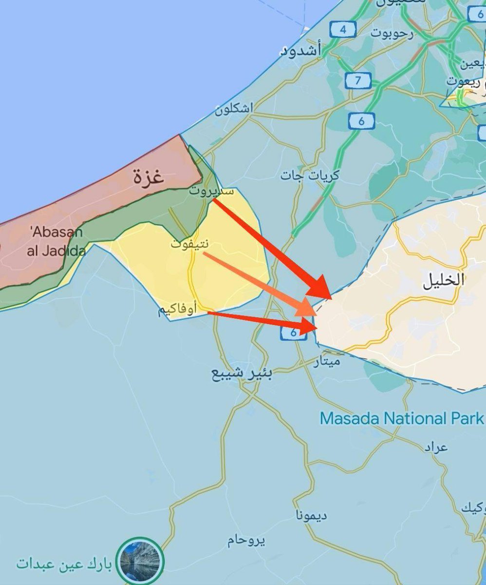 المقاا.اومون الآن على بعد ١٠ كم فقط من الضففة الغربية".