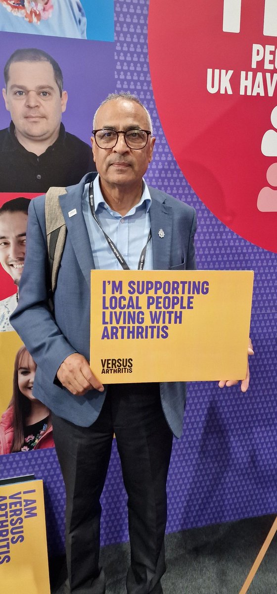 I visited the @VersusArthritis stand at @UKLabour to support my charity and the 10million others living with #arthritis #Lab23