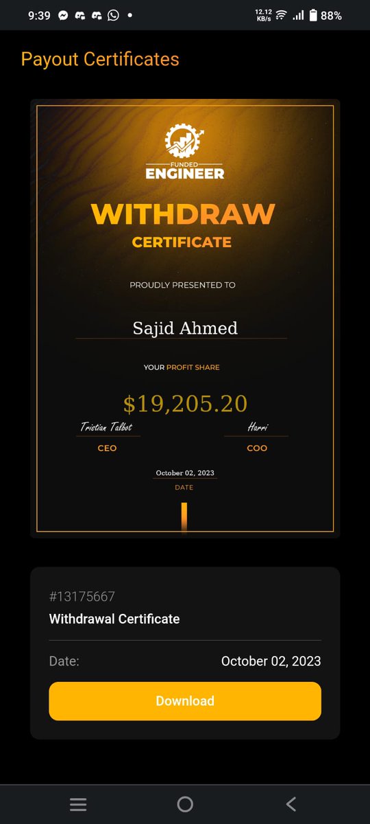 Official giveaway from Funded Engineer in appreciation of recent payout! 
To win this contest follow the steps below and enter in lucky draw...
Five winners will get 10k evaluation accounts
1: Like and retweet this post
2: Like and retweet my pinned post 
3: Follow