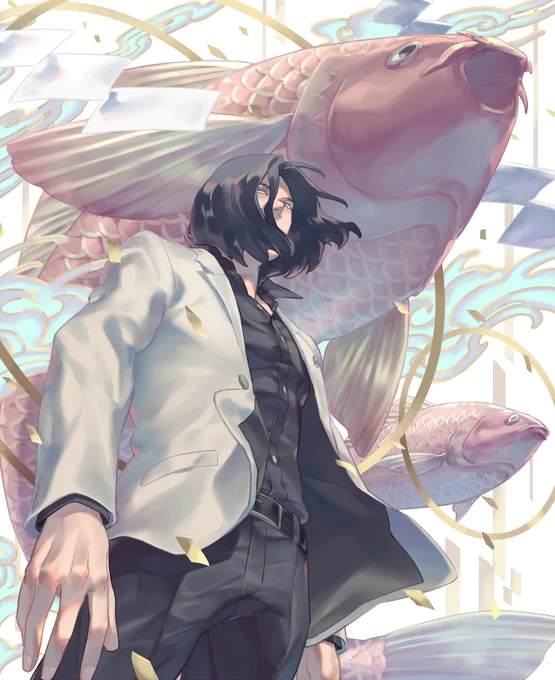 過去絵ですがおめでとうにしき#錦山彰生誕祭2023 
