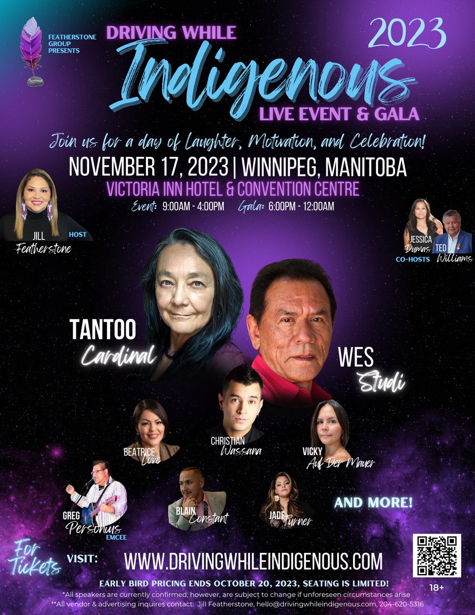First Nations, Indigenous Business Community, Provincial, Federal Agencies and Corporate Canada get your table now, this is going to be a memorable event ! See you there !