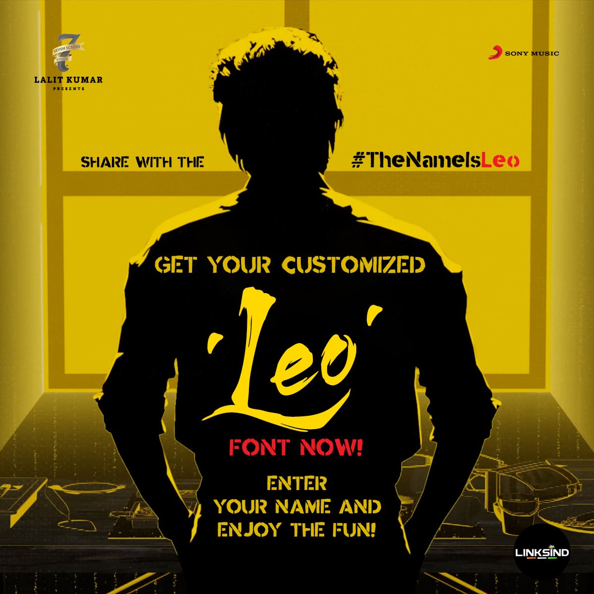 #THENAMEISLEO 🔥

Create your OWN customised #Leo now ❤️‍🔥

Click the link here and enjoy 💥➡️  linksind.net/leoreel/

#Thalapathy @actorvijay sir @Dir_Lokesh @anirudhofficial @7screenstudio @Jagadishbliss @LinksInd1

#LeofromOct19