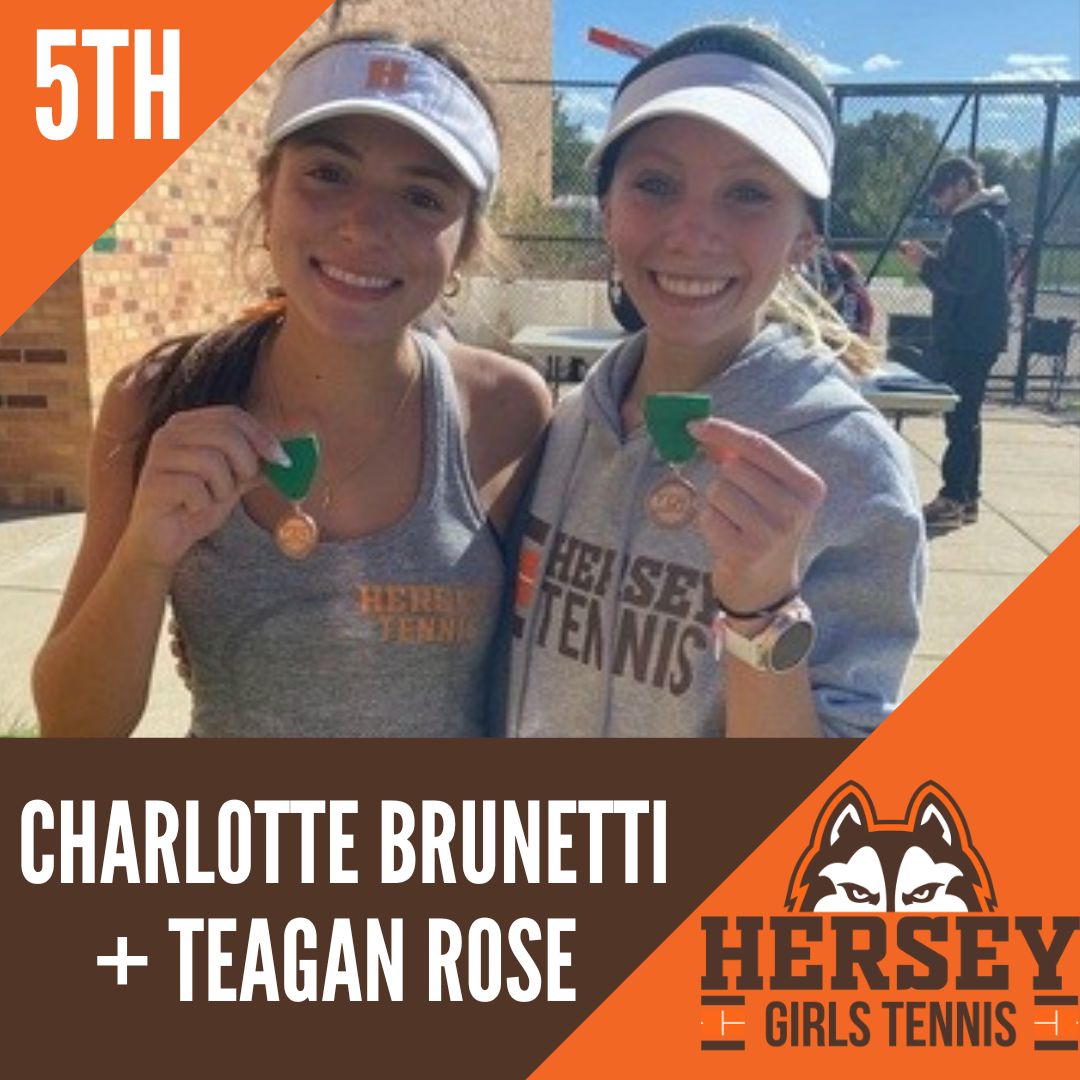 Congrats Charlotte Brunetti + Teagan Rose on finishing in 5th place at MSL Conference at 2 doubles.