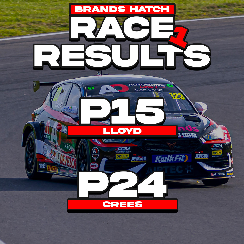 Start as we mean to continue 💪 

As ever a mixed race for our squad but overall pleased with race 1! 

We go again at 14:40 🤝 

#TeamHARD #BTCC #SeasonFinale