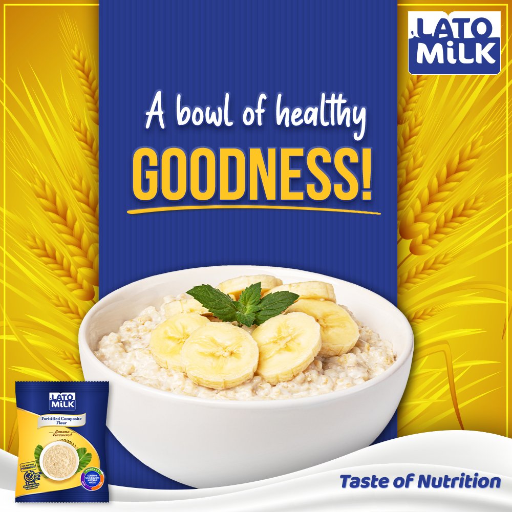 🥣 Rise and shine, breakfast lovers! ☀️ #Lato Instant Porridge in banana flavor – the ultimate breakfast solution! 🌾🥄
No more early morning hassle – just add water and watch the magic happen. 🌊✨ 💫 #LatoPorridge #InstantBreakfast #MorningFuel