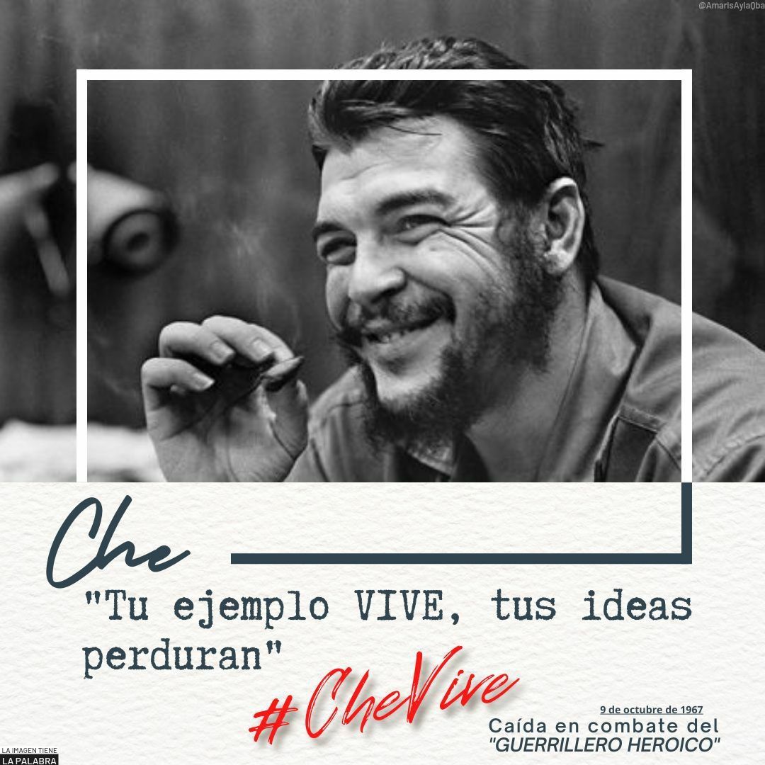 aragua_centro's tweet photo. Si hace falta un paradigma,si hace falta un modelo,si hace falta un ejemplo a imitar para llegar a esos tan elevados objetivos,son imprescindibles hombres como el Che,hombres y mujeres que lo imiten,que sean como él,que piensen como él. #CheVive #CubaPorLaVida #CubaCoopera https://t.co/9eHbiTtkAc