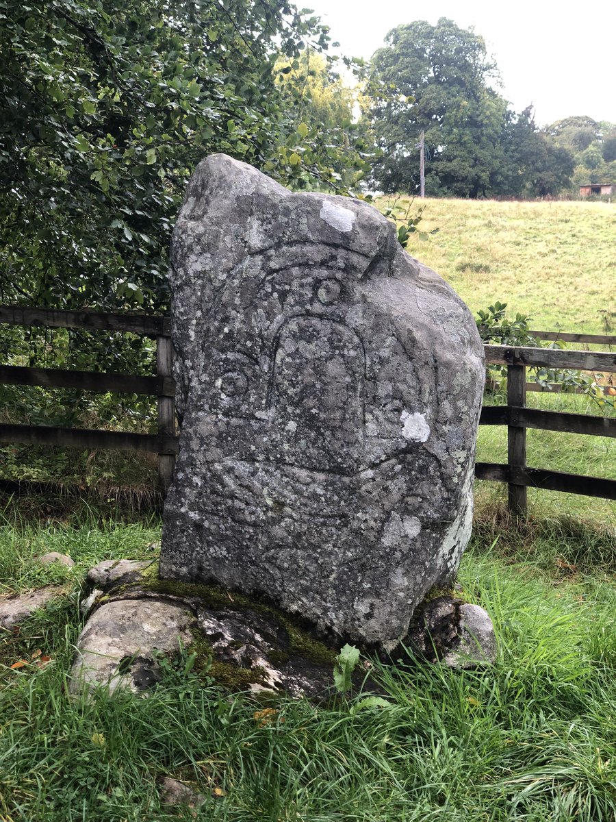 The lovely eagle stone in Strathpeffer for #StandingStoneSunday Always excited to see a new Pictish symbol stone.