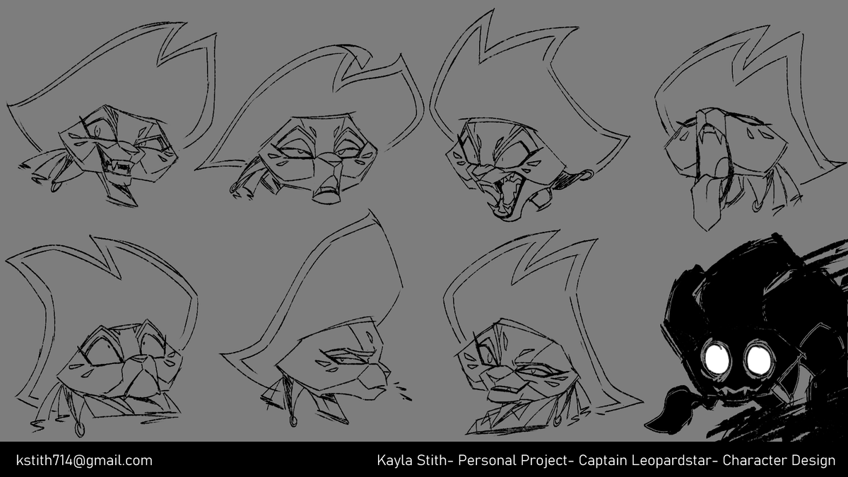 Roughed out some expressions for my portfolio. How do they look? 