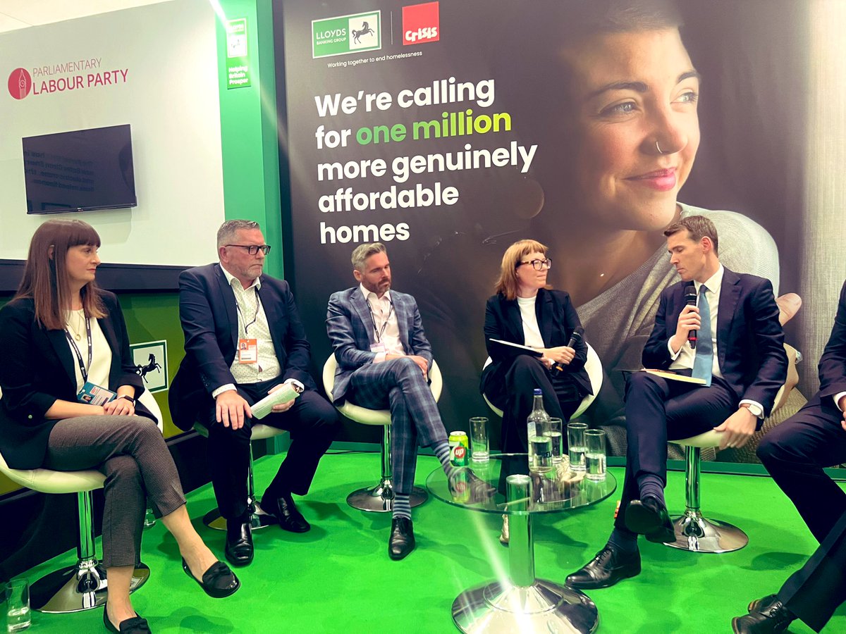 Excellent panel discussion on social housing at the Labour Party Conference hosted by <a href="/LBGplc/">Lloyds Banking Group</a> with <a href="/mtpennycook/">Matthew Pennycook MP</a> <a href="/tomcopley/">Tom Copley</a> <a href="/Steve_Torus/">Steve Coffey</a> and <a href="/matthew_downie/">Matt Downie</a> 

#Lab23 #LPC23 #socialhousing
