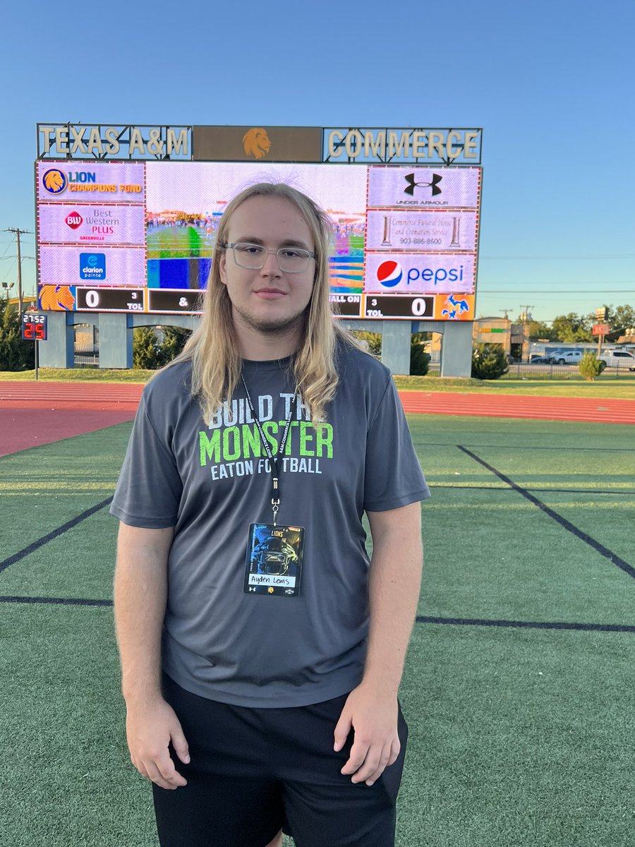 Ayden Lewis (@aydenlewis24) on Twitter photo Enjoyed my visit at Commerce last night. Great win by the lions! Thanks again <a href="/LionsCoachEwart/">Dave Ewart</a> for the invite to the game.
<a href="/EatonEagleFB/">Eaton Eagle Football</a> Enjoyed my visit at Commerce last night. Great win by the lions! Thanks again <a href="/LionsCoachEwart/">Dave Ewart</a> for the invite to the game.
<a href="/EatonEagleFB/">Eaton Eagle Football</a>