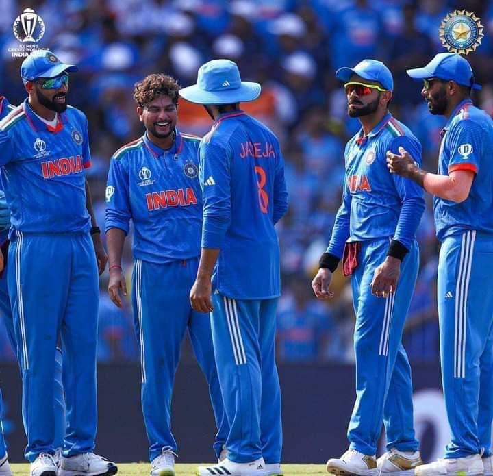 ICCWorldCup2023 में भारतीय क्रिकेट टीम ने उत्तम व उत्कृष्ट प्रदर्शन करते हुए ऑस्ट्रेलिया के विरुद्ध शानदार जीत हासिल की है। शानदार खेल प्रदर्शन के लिए भारतीय टीम के सभी खिलाड़ियों को बहुत-बहुत बधाई एवं भविष्य के मैचों के लिए अग्रिम शुभकामनाएं। #ICCWorldCup2023