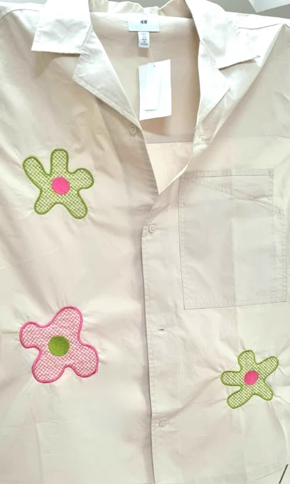 recent comms i embroidered!! :> I'd showcase more if my photog skills weren't bad :"> (tysm  for taking pics of ur commish for me)
