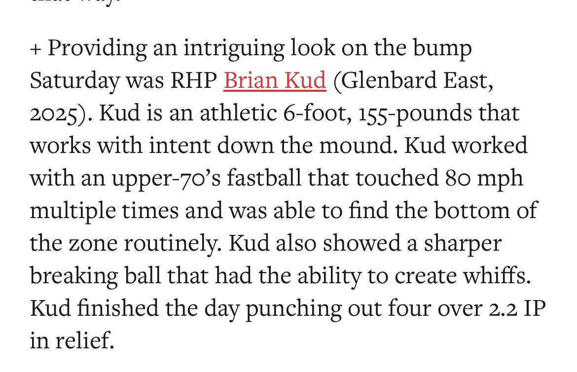 Briankud11's tweet photo. Thank you @PBRIllinois for the write up https://t.co/T16mGlKDzv