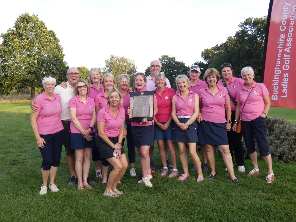 buckswomensgolf's tweet photo. Congratulations to @GolfCPGC for winning the Bucks Shield in a very tight match with @ChilternForest . Many thanks to @BurnhamBgolf  for hosting the Final. https://t.co/7xbfeUe1Hw