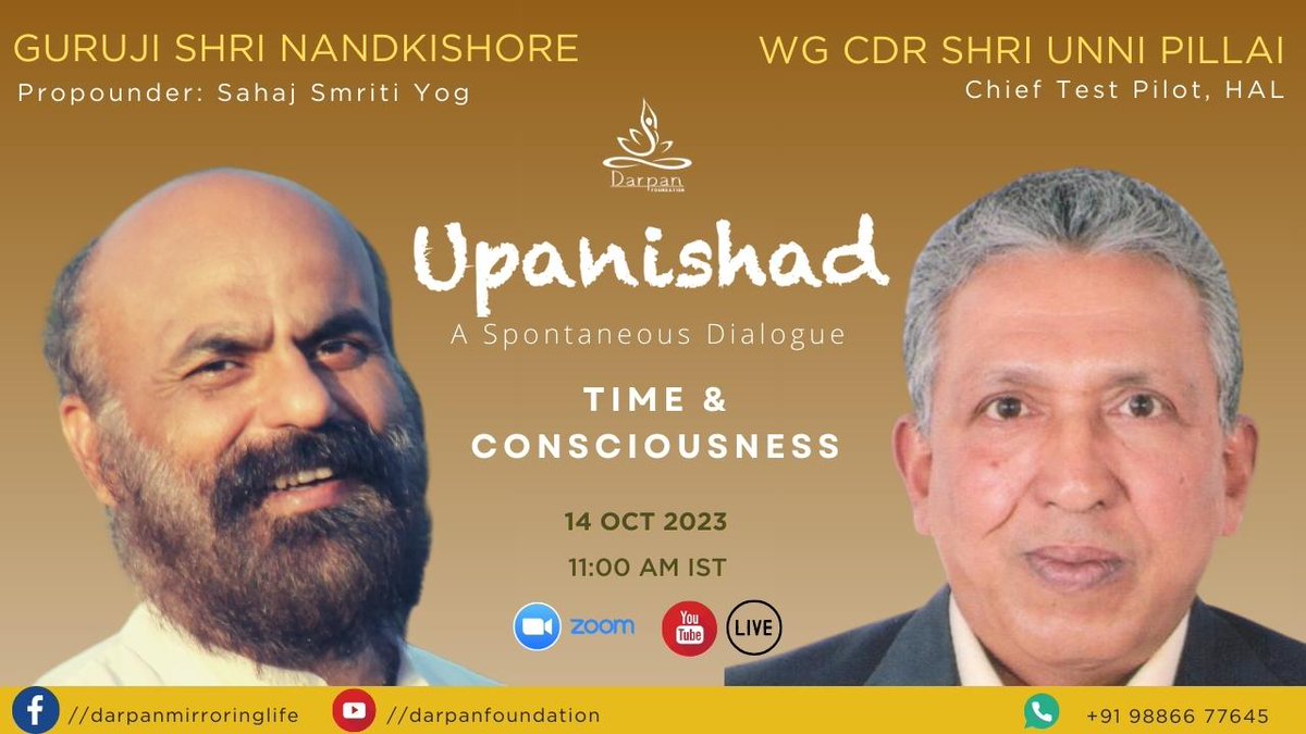 Darpan Foundation's signature conversation series Upanishad is delving into the mysteries of time in the upcoming episode.
#spirituality
#Upanishads