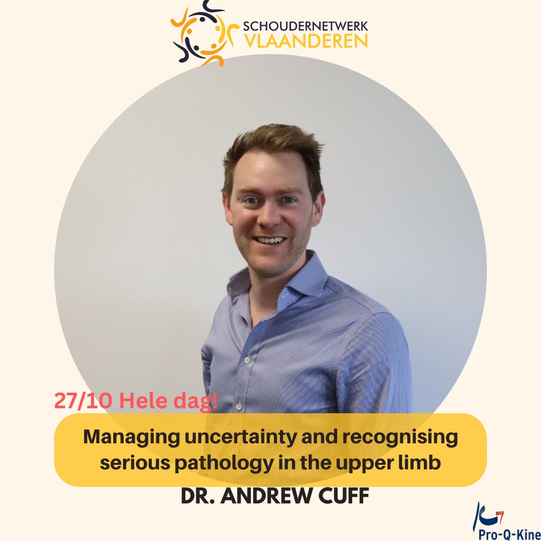 Ben jij klaar voor een avond en dag met Dr. Andrew Cuff?
Eind oktober brengt hij twee sessie voor het Schoudernetwerk Vlaanderen in Leuven!
Schrijf je nu al in want de plaatsen, zeker voor de dagsessie, zijn beperkt!
schoudernetwerkvlaanderen.be/.../schouderev…