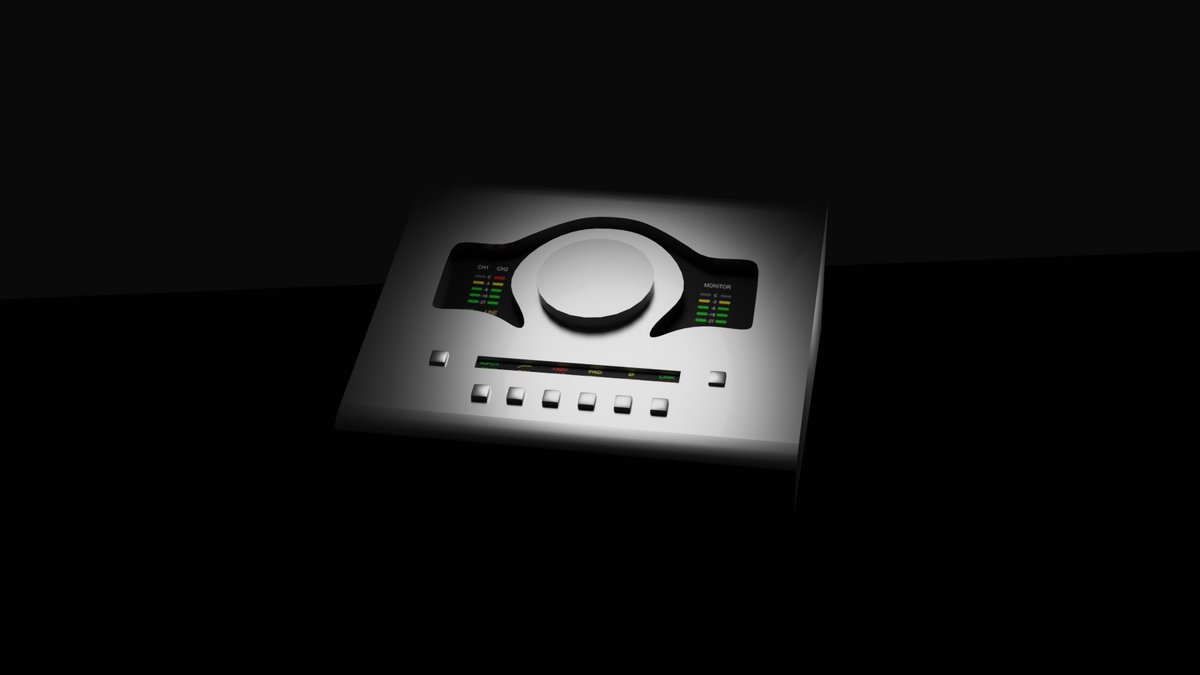 sandrothedon's tweet photo. Cycles Render of an Apollo Twin. Product design. Honestly was fun just building this. #blender #uad #apollo #producer #cyclesrender #productdesign #3D https://t.co/JCL8MgJjKv