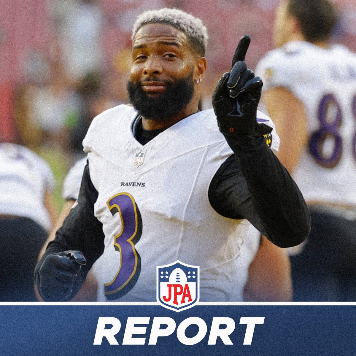 jasrifootball's tweet image. 𝗨𝗣𝗗𝗔𝗧𝗘: #Ravens WR Odell Beckham Jr has exited the game vs the #Steelers with some sort of injury.