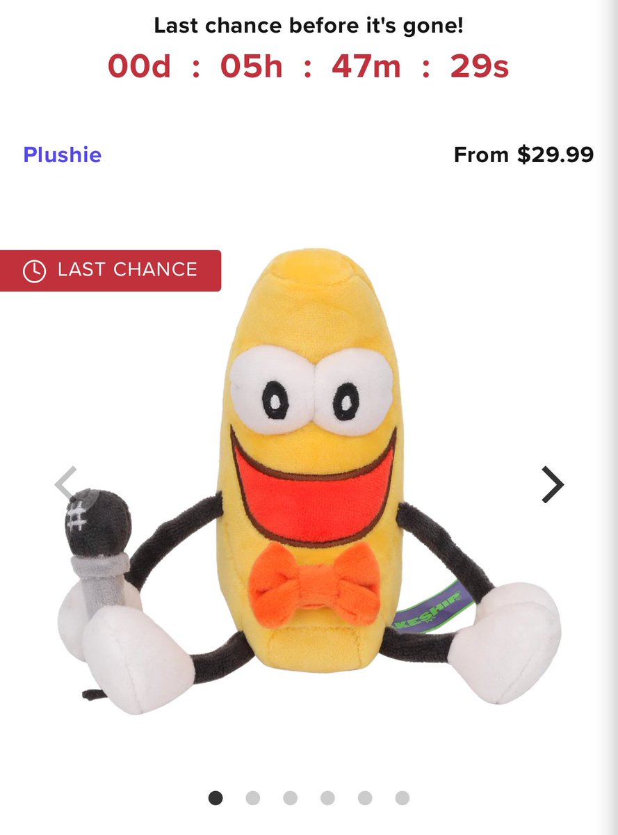 This is your real, actual last call to buy a Dancing Banana Plush