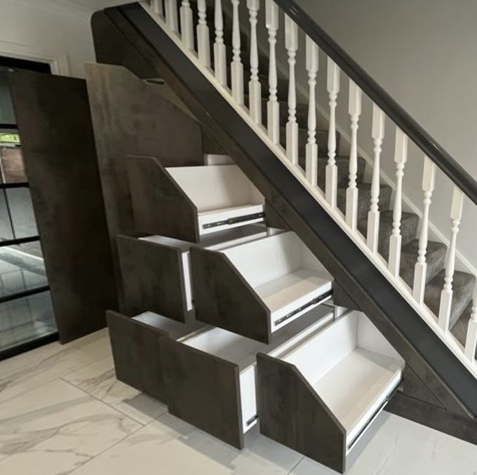 UnderstairsUK's tweet photo. @TheoPaphitis #SBS Understairs by Giobella a family run business founded by Tony &amp; Nick Crolla with 50+ years exp in fitted kitchens &amp; staircase renovations, we have the only Showroom in the U.K. dedicated to Understairs Furniture (probably😊) see more at https://t.co/xRv4nKateP https://t.co/LLrwdxyAes