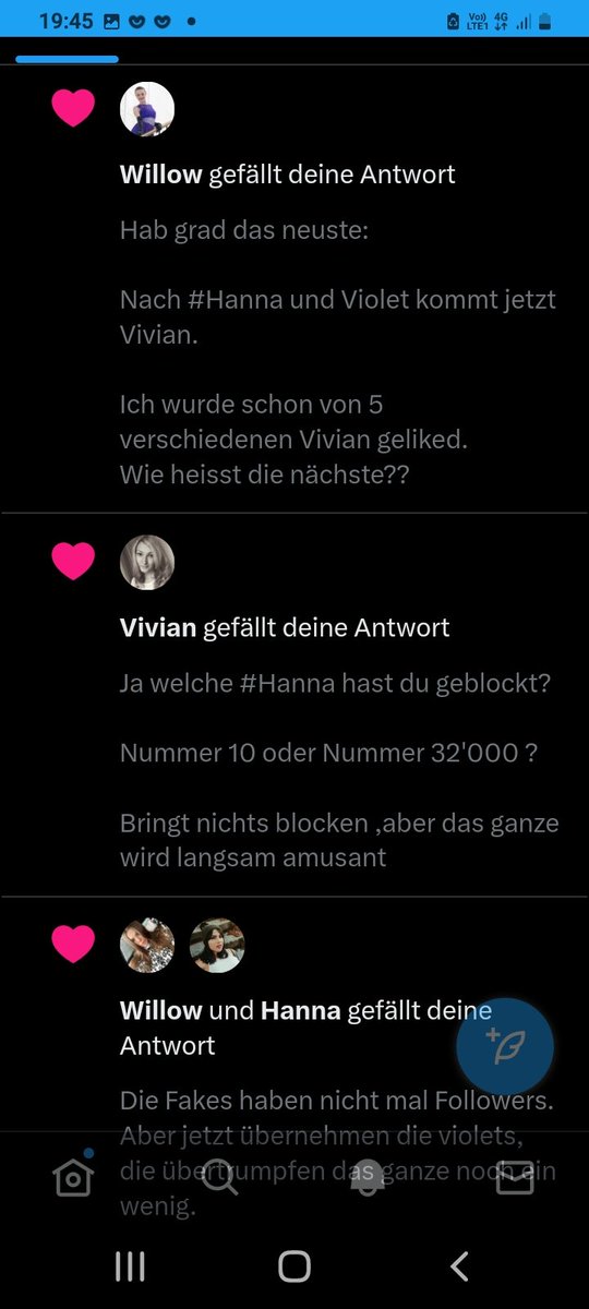 SSchnuffel's tweet image. Hallo liebe #Hannas, Vivians, willows und violets. 

Ich finde einige andere Frauen aber viel süsser !