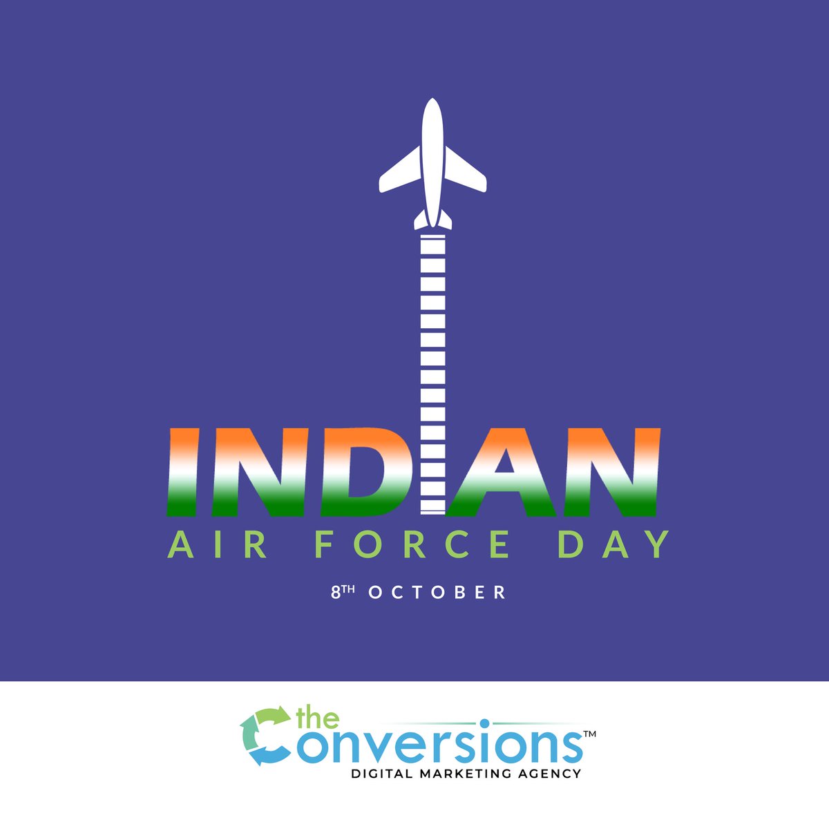 theconversions's tweet photo. Happy 91th Indian Air Force Day to all!✈️🇮🇳They are the guardians of the sky. ✈️🇮🇳#indianairforceday #airforceday #airforce #indianairforceday2023 #socialmedia #socialmediamarketing #digitalmarketing #explore #explorepage #theconversions #digitalagency #socialmediaagency https://t.co/kAAvsYPIMA