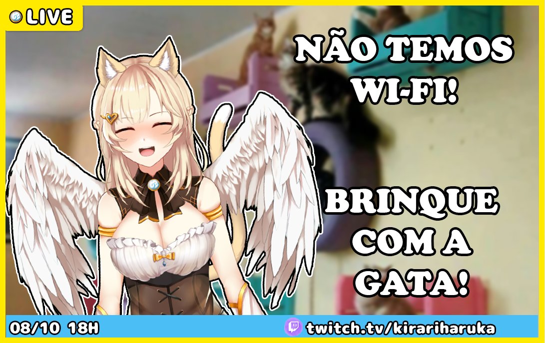 kirari_haruka's tweet photo. 🔴LIVE 18h!
╰ Chega de jogar, Kirari gatinha quer brincar!

Vc vai vir brincar cmg? 👉👈
 https://t.co/nSkSsPJjuo

#Vtuber #Vstreamer #VtuberBR #BRVtuber #KiraRaibu #JustChat #GamesWithChat https://t.co/mJNPJr6oXH