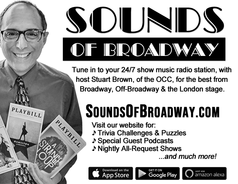 SoundsofBway's tweet image. Cast Albums added to the SoundsofBroadway.com playlists.  SOB.com is your 24/7 online Bway radio station:
*Almost Famous
*Camelot (2023 Revival)
*Here Lies Love
*Ride (2021 British show)
*Operation Mincemeat (2023 British show)
*Sweeney Todd (2023 Revival)