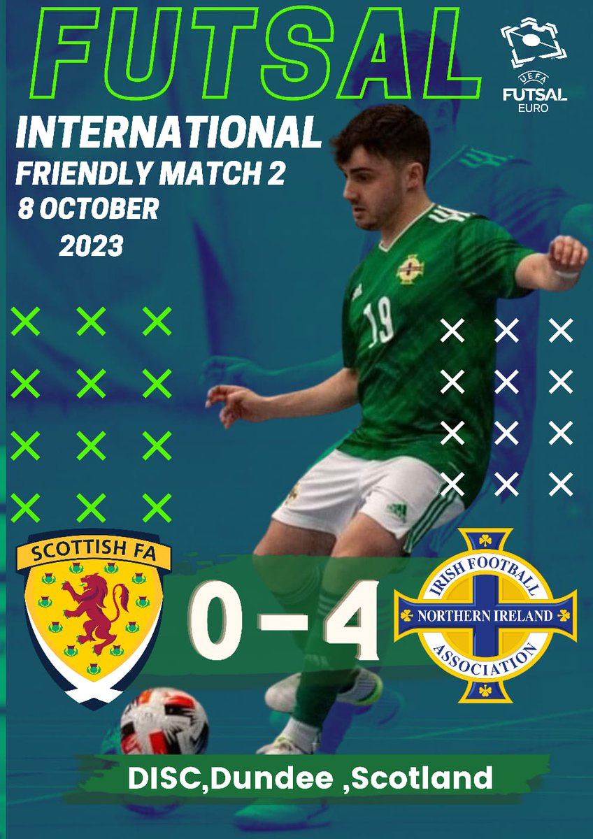 Second international friendly
Scotland 0-4 Northern Ireland
Well done  🟩⬜ good win lads